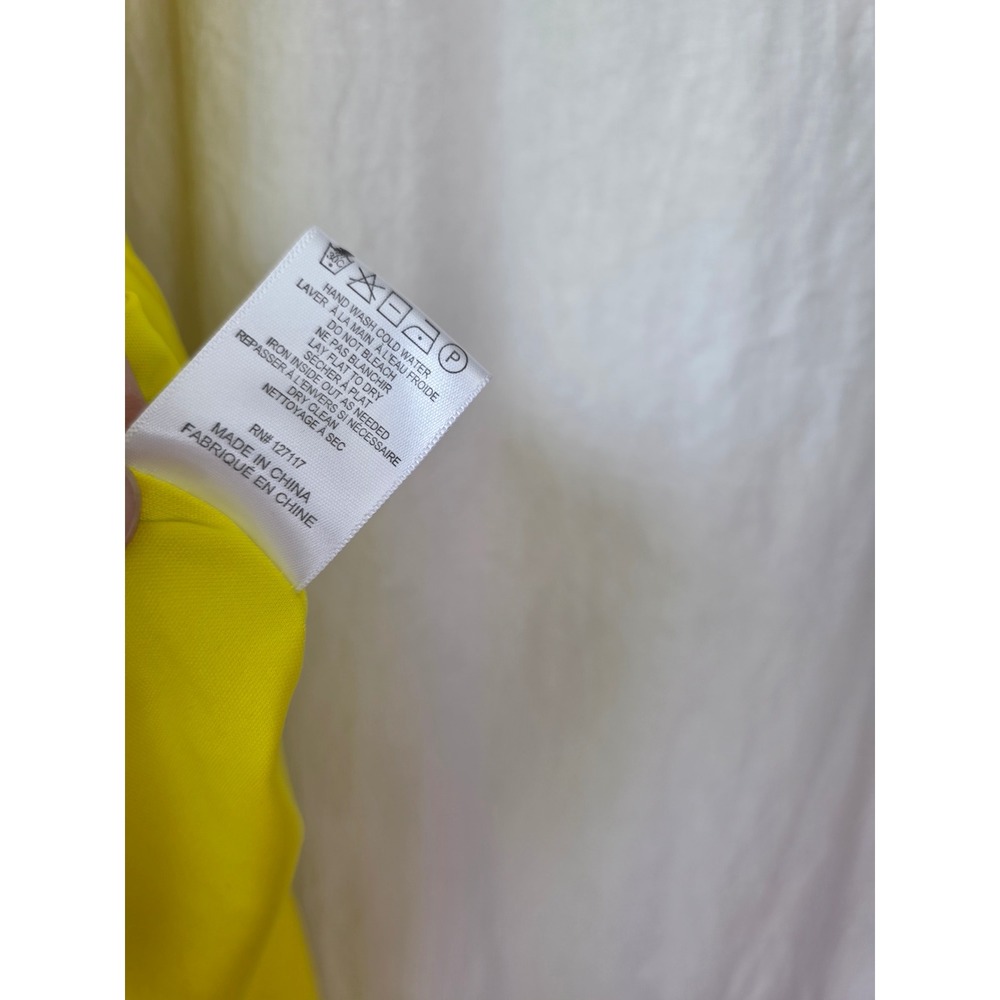New! Belle Badgley Mischka Yellow Halter Neck Maxi Dress Size 12 Formal gown - Picture 7 of 11